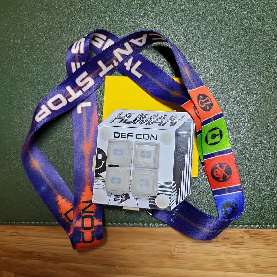 DEF CON 29 Human badge