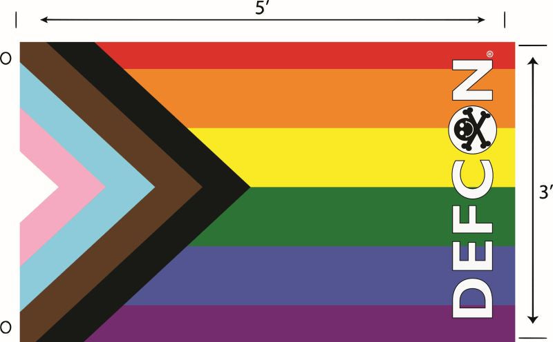 DEF CON Pride Progress Jack flag
