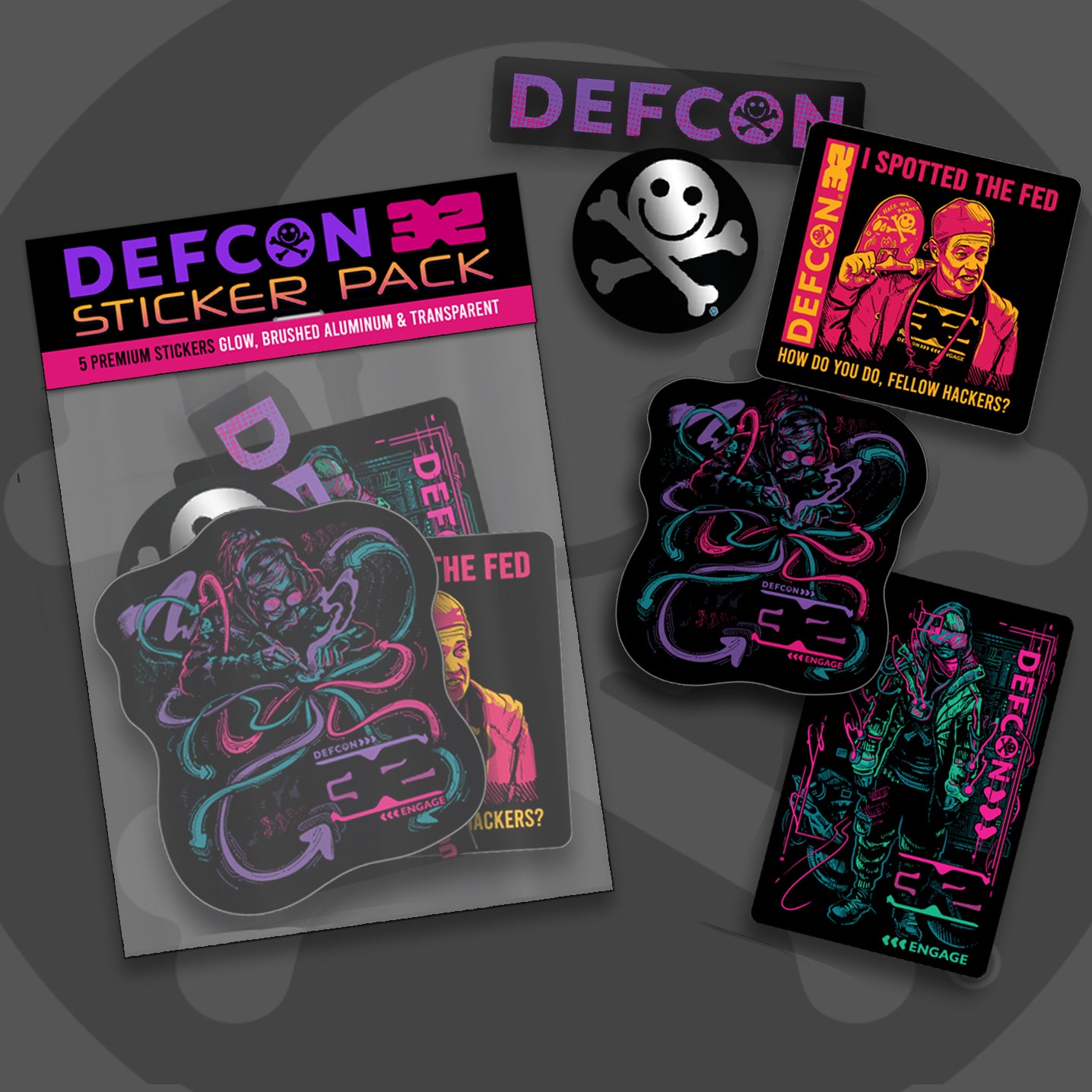 DEFCON 32 Sticker Pack – DEF CON Merchandise