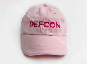 DEF CON logo hat Pink Port Authority C830